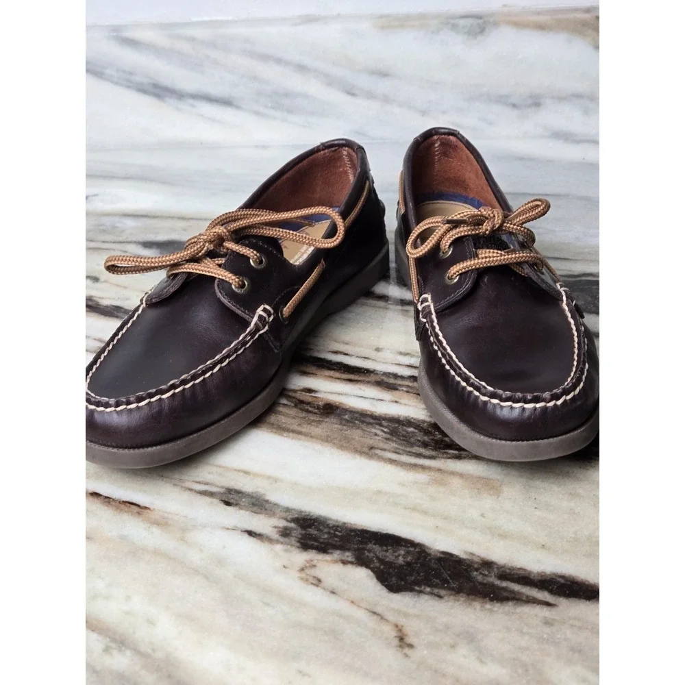 Florsheim Nevis 2 Eye Boat‎ Shoe Leather Nautical Size 7.5